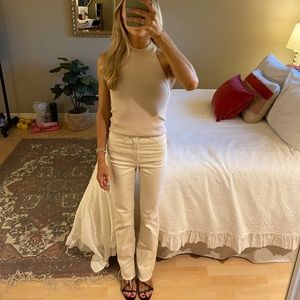 Zara Halter Top Gold/Tan XS Backless